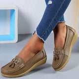 Klassische Damen Loafer – Khaki