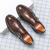 Klassischer Monk Oxford – Braun