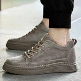 Knöchel Sneaker Herren – Taupe Grau