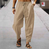 Korbinian | Herren Leichte Sommerhose mit Kordelzug – Khaki