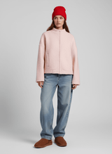 Kurze Teddyjacke Oversized Rosa – Rosa