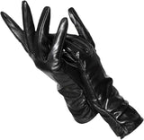 Lammfell Handschuhe Damen – Schwarz