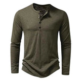 Langarmshirt Herren – Armeegrün