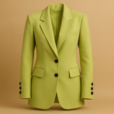 Alina | Damenblazer elegant lang modern designt – Grün