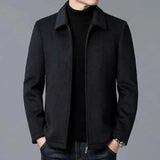 Lässige Reversjacke Für Herren – Schwarz
