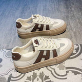 Lässige Sneaker mit Schnürung – Hellbraun