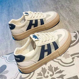 Lässige Sneaker mit Schnürung – Marineblau