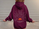 Lässiger Oversize Hoodie – Dunkelrot