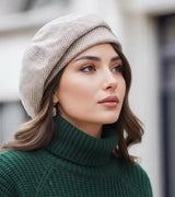 Mia | This Elegante Damen-Mütze modern Pariser Stil – Khaki