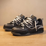 Leander | Herren Orthopädische Sneaker mit dicker Sohle – Schwarz