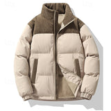 Leander | Herren Steppjacke Winterjacke mit Stehkragen – Braun