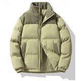 Leander | Herren Steppjacke Winterjacke mit Stehkragen – Grün