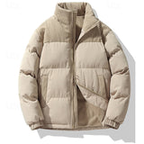 Leander | Herren Steppjacke Winterjacke mit Stehkragen – Khaki