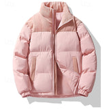 Leander | Herren Steppjacke Winterjacke mit Stehkragen – Rosa