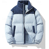 Leander | Herren Steppjacke Winterjacke mit Stehkragen – Marineblau