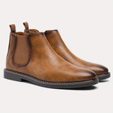 Leandro | Herren Chelsea Stiefeletten Slip-On – Braun