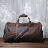 Leder Reisetasche Herren – Dunkelbraun