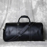 Leder Reisetasche Herren – Schwarz