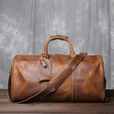 Leder Reisetasche Herren – Braun