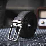 Ledergürtel Herren – Schwarz