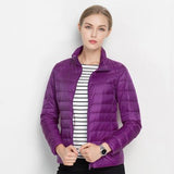 Leichte Steppjacke Damen Kurz – Lila