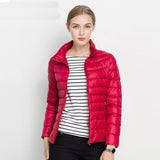Leichte Steppjacke Damen Kurz – Rot