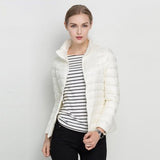 Leichte Steppjacke Damen Kurz – Weiß