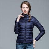 Leichte Steppjacke Damen Kurz – Marineblau