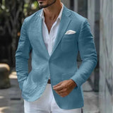 Leinen Sakko Herren – Blau