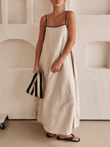 Leticia | Damen Urlaubskleid Resort Style – Stilvolles Sommerkleid Strand & Urlaub 2026 – Weiß