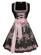 Cäcilia | Damen Dirndl Oktoberfest Kleid – Schwarz