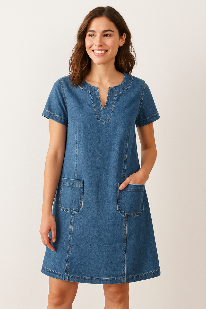 Polixeni – Weiches Jeans Kleid