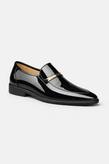 Loafer Herren mit Golddetail – Schwarz
