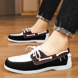 Loafer Schuhe Herren – Weiß-Schwarz
