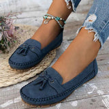 Loafers Damen mit Schleife – Blau