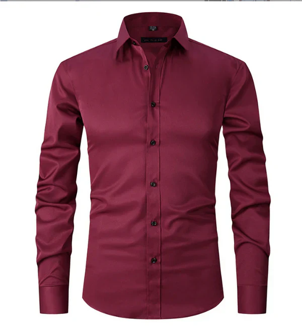 Formelles Langarmhemd Für Herren | Tailliert