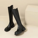 Loredana | Damen Orthopädische Stiefel mit Langem Schaft und Komfort – Schwarz
