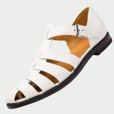Ben | Stilvolle Ledersandalen Herren Trend – Weiß