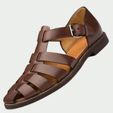 Ben | Stilvolle Ledersandalen Herren Trend – Dunkelbraun