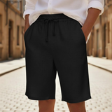 Lukas | Herren Bermuda Shorts Relaxed Fit Kordelzug – Schwarz