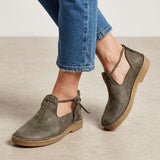 Delaina - Vintage Leder-Schnürer – Grün