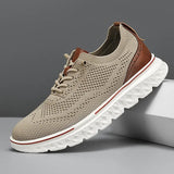 Orthopädische Herrenschuhe in breiter Passform – Khaki