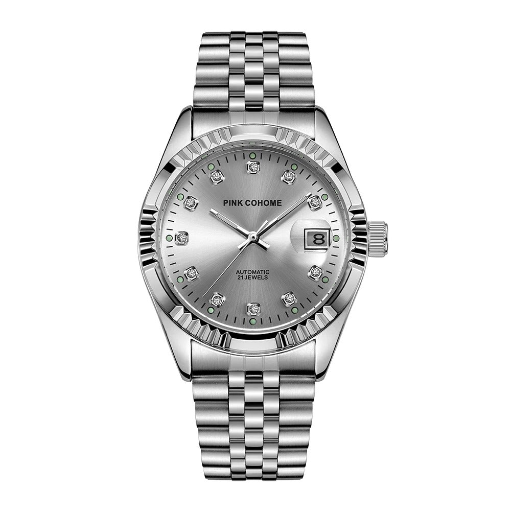 Edelstahl Automatik Armbanduhr Nr. 246