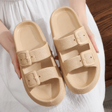 Orthopädische Sandalen für Damen | Verstellbare Fußgewölbestütze – Sand