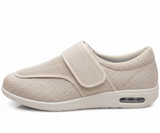 Diabetikerschuhe für Damen mit breiter Zehenkappe | Fußgewölbestütze – Beige