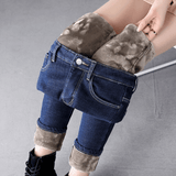 Sophie | Warme Damen Jeans stilvoll gefüttert – Blau
