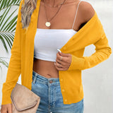 Malmke | Damen Strickjacke V-Ausschnitt Grün – Gelb