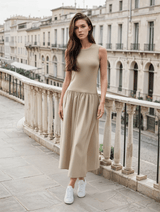 Mango | Damen Elegantes Sommerkleid – Feminines Kleid für Urlaub, Party & Alltag 2026 – Beige