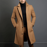 Mantel Herren Lang Slim Fit – Khaki