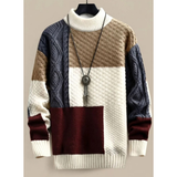 Marius | Herren Pullover mit mehreren Farben und Rollkragen – Rot